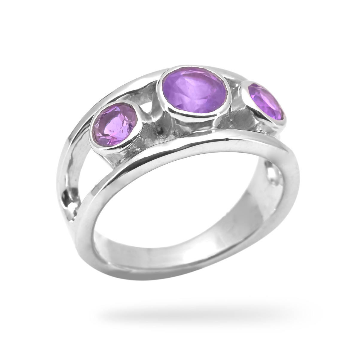 Bague amethyste argent Magalie